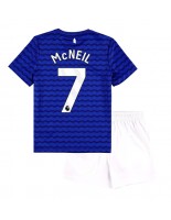 Everton Dwight McNeil #7 Domácí dres pro děti 2025-26 Krátký Rukáv (+ trenýrky)